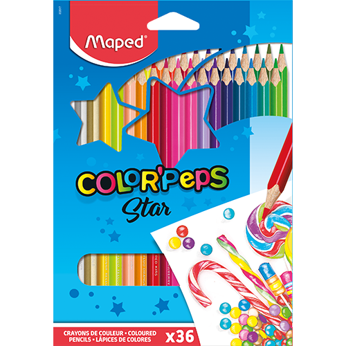 [1000383] Maped Lapices De Colores Peps 36 Und