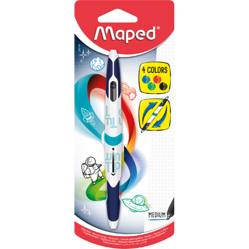 [1000443] Maped Boligrafo Twin Tip 4 Colores