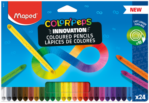 [1155615] Maped Lapices De Colores Peps Infinity 24 Und