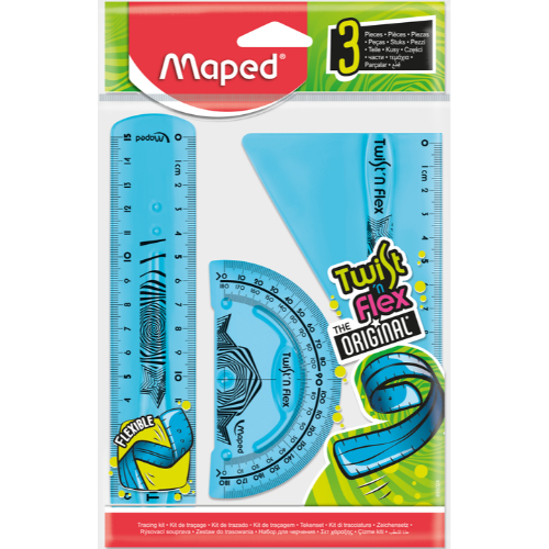 [1000356] Maped Kit Regla Twistflex  15Cm 3 Piezas