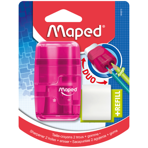 [1010193] Maped Sacapunta Transparente Connect 2 Usos