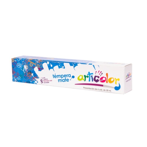 [1000900] Resistol Tempera Mate 6 Colores 30Ml