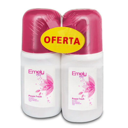 [1151433] Emely Post Desodorante Roll On Powder Fresh Duo 25%