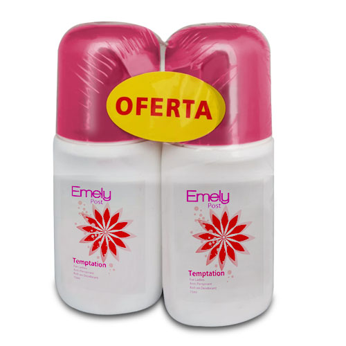 [1151434] Emely Post Desodorante Roll On Temptation Duo 25%
