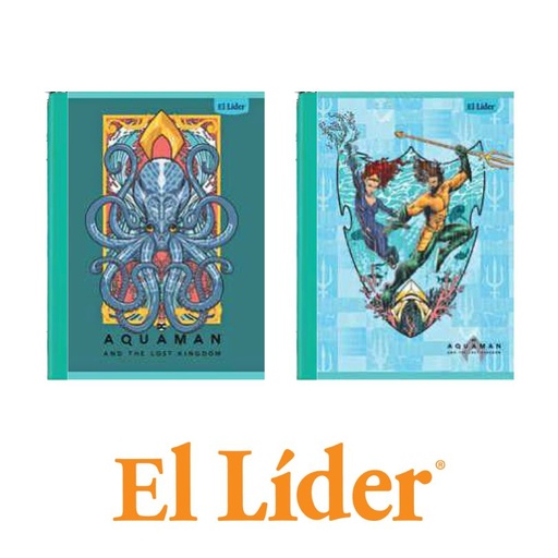 [1155365] El Lider Cuaderno Raya Ancha Grande 100H Aquaman