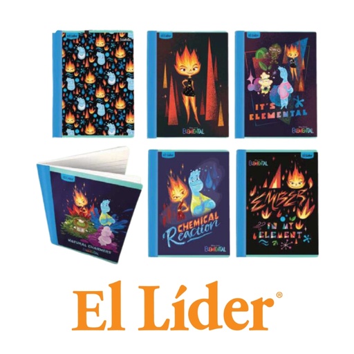 [1155399] El Lider Cuaderno Raya Ancha Grande 52H Elemental