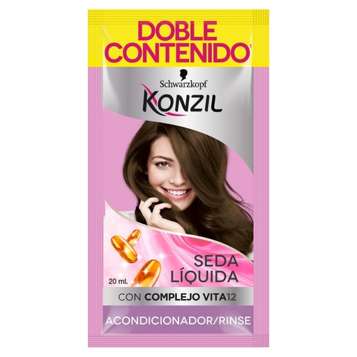 [1155212] Konzil Suavidad Seda Liquida Acondicionador Sobres 9Und