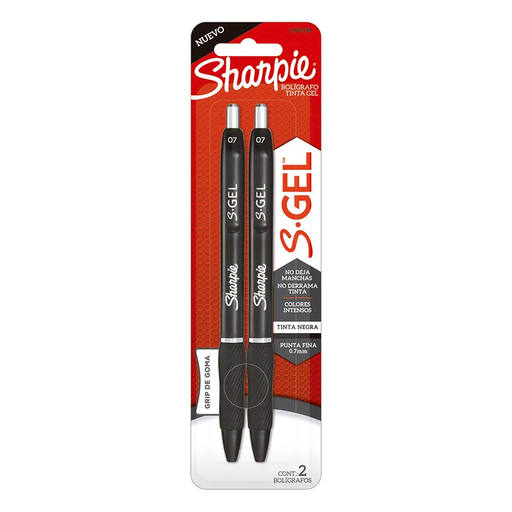 [1154538] Sharpie Boligrafos De Gel 0.7Mm Negro 2Und