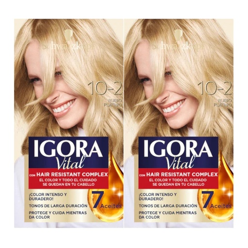 [1152940] Igora Vital 10-2 Rubio Platino 2Kit  