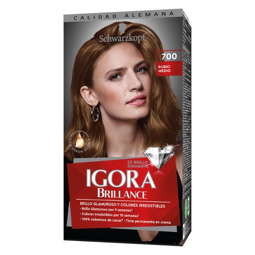 [1001463] Igora Brillance Tinte 700 Rubio Medio