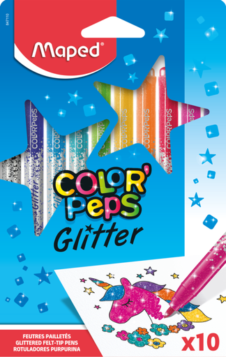 [1154454] Maped Marcadores Glitter 10 Und