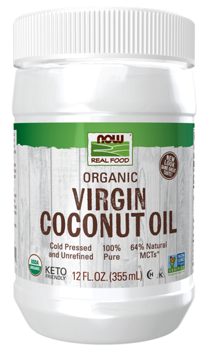 [1155653] Now Organic Coconut Oil Virgin  12 Oz