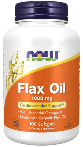 [1155794] Now Flax Oil Organic 1000Mg  100 Sgels