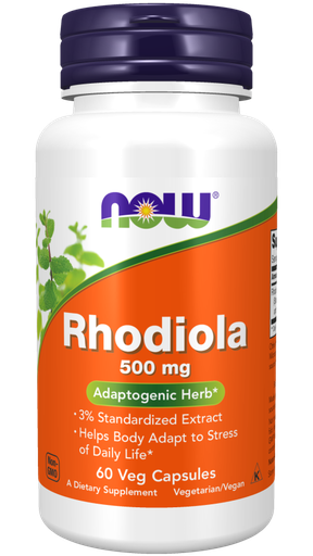[1155807] Now Rhodiola 500Mg Extract 3%  60 Vcaps