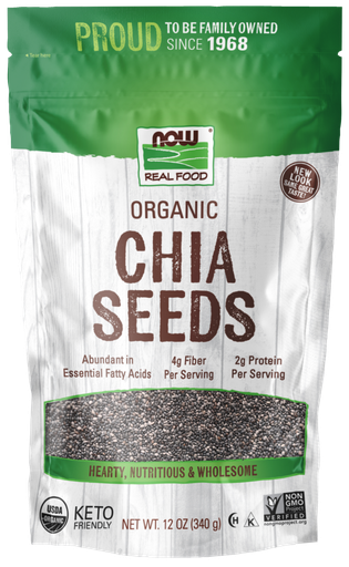 [1155683] Now Black Chia Seeds Org 12 Oz