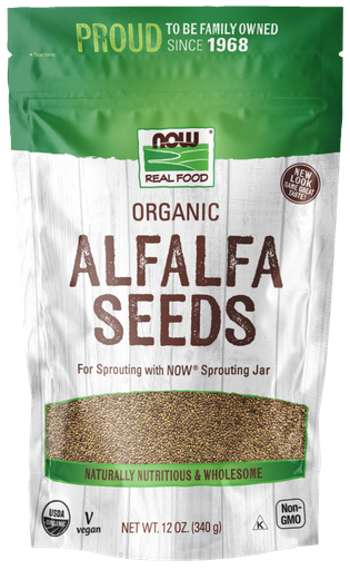 [1155682] Now Alfalfa Seeds Sprout Org 12 Oz