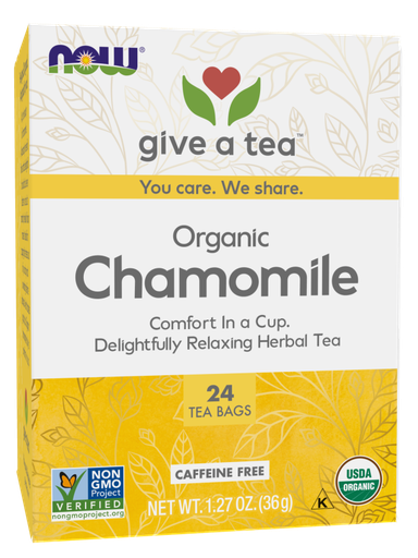 [1155711] Now Chamomile Tea Bags Organic  24 Bags