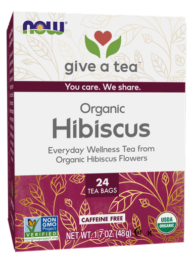 [1155708] Now Organic Hibiscus Tea Bags  24 Bags