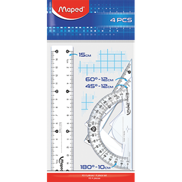 [1000350] MAPED TRAZADO KIT  REGLA 15CM 4P