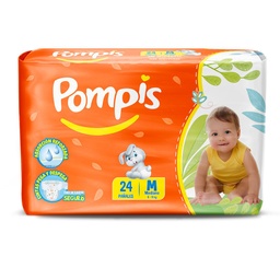 [1010744] POMPIS PAÑAL DESECHABLE TALLA M 24 UNDS