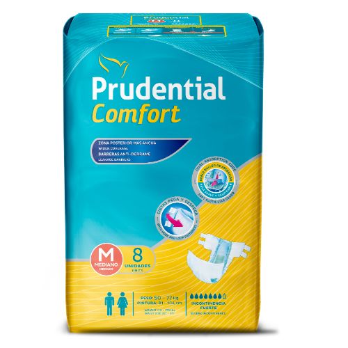 [1010771] Prudential Comfort Talla M 8 Unidades