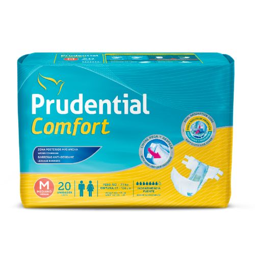 [1010772] Prudential Comfort Talla M 20 Unidades