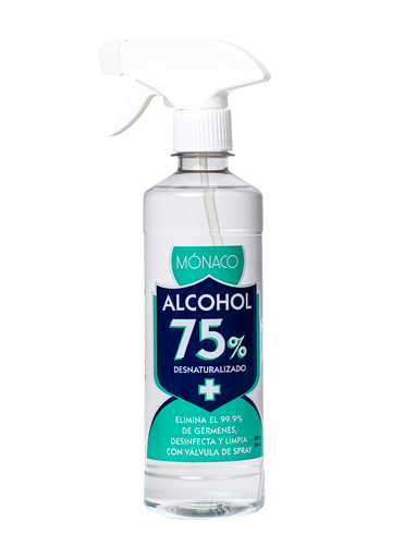 [02000913] MONACO ALCOHOL  DESNAT 75% 16OZ