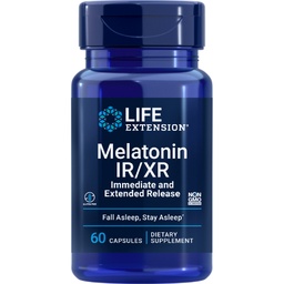 [1010867] LIFE EXTENSION MELATONIN IR/XR 60 CAP