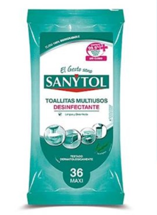 [1009665] Sanytol Toallitas Desinfectante 36 unidades