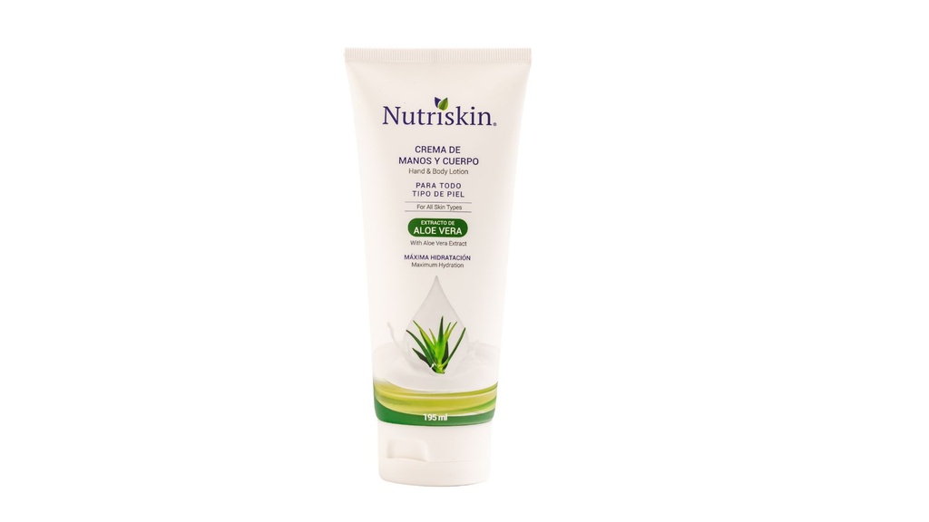 NUTRISKIN CREMA DE MANOS Y CUERPO ALOE 195ML