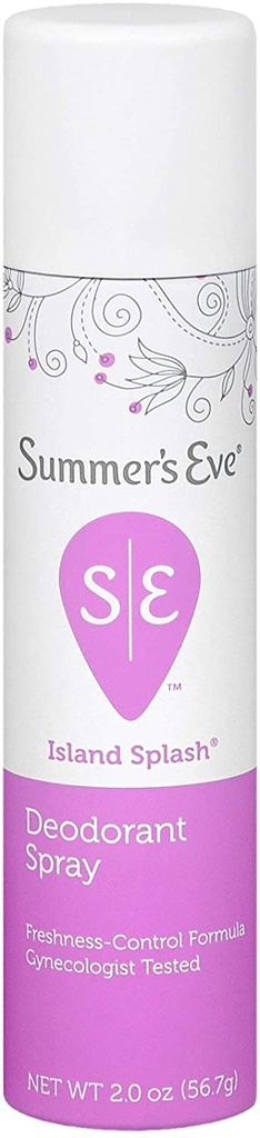 SUMMER'S EVE DESODORANTE INTIMO SPRAY ISLAND SPLASH 2OZ