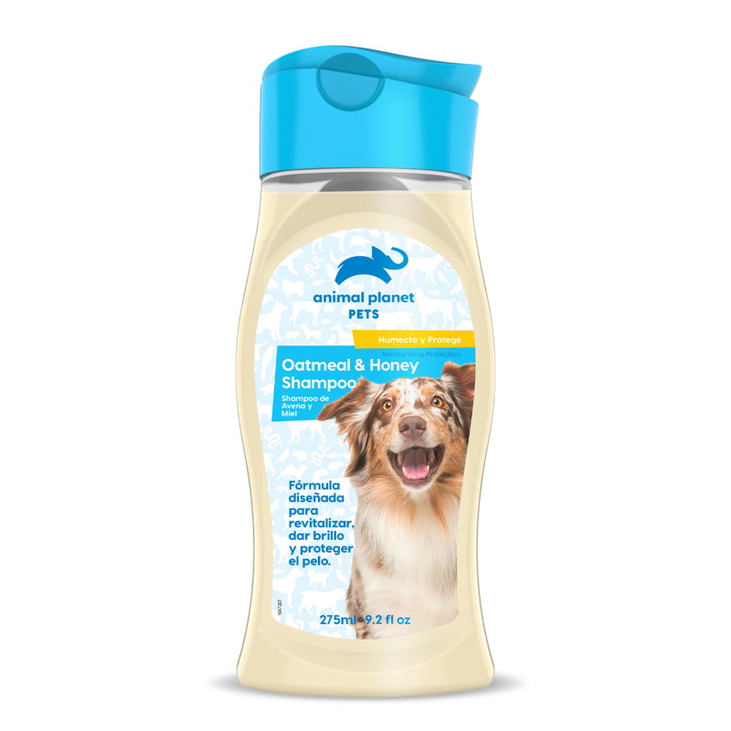 ANIMAL PLANET SHAMPOO PARA PERRO Y GATO OATMEAL & HONEY 275ML
