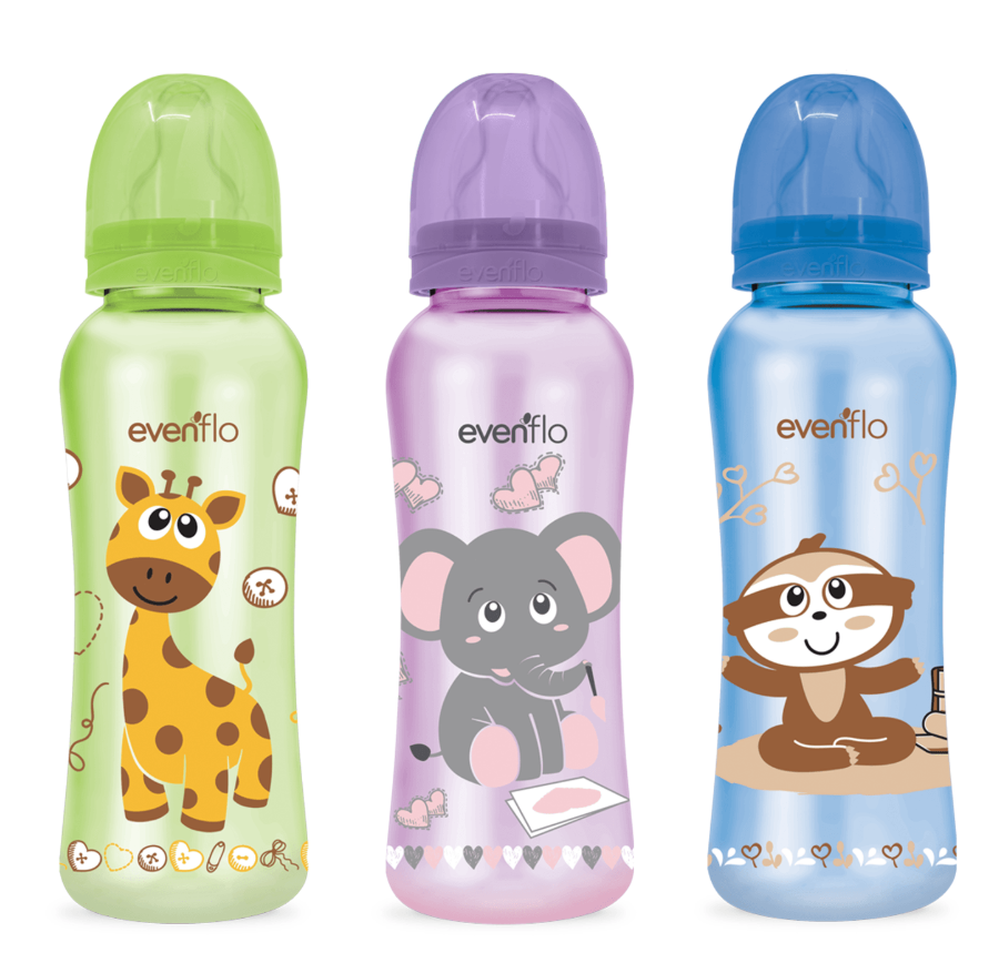 EVENFLO BIBERÓN COLORS 8OZ POLIPROPILENO – COLORES DIVERTIDOS