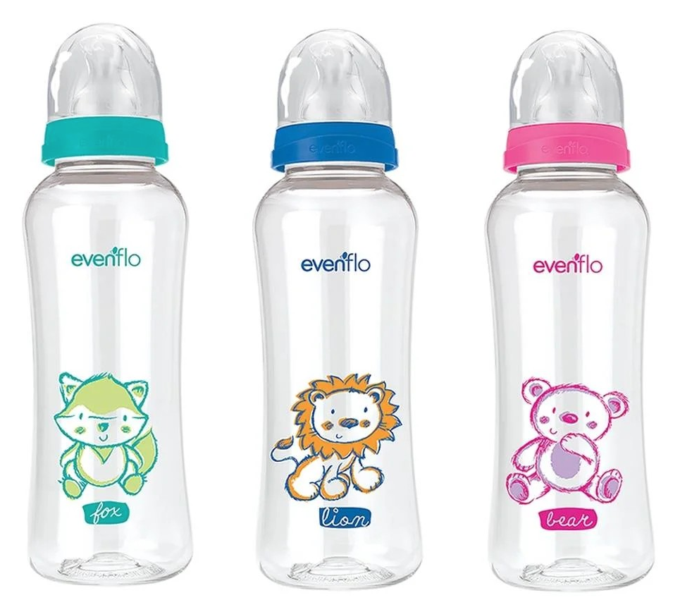 EVENFLO BIBERÓN ANIMALES 9OZ – OSO, LEÓN Y ZORRO