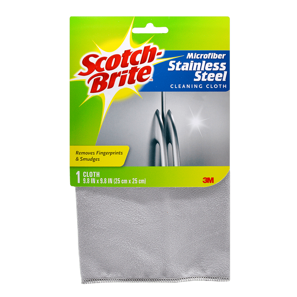 Scotch-Brite® Paño Microfibra Limpieza Acero Inoxidable 1 und