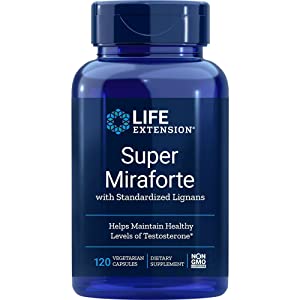 LIFE EXTENSION MIRAFORTE W/MAX S CHRYSIN 120C