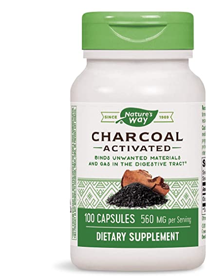 NATURE'S WAY CHARCOAL ACTIVATED 100CAP