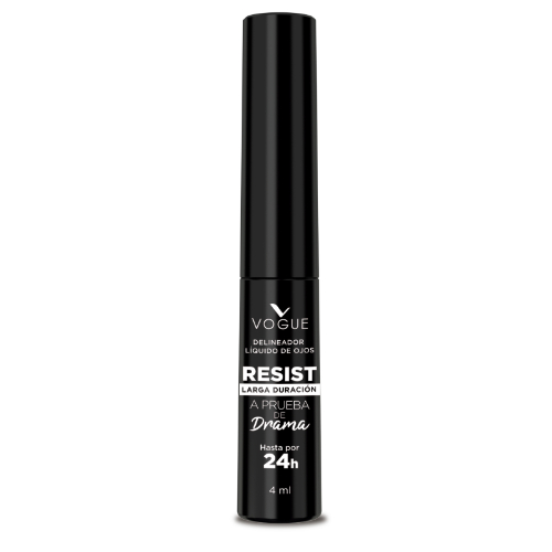Vogue Delineador Liquido Ojos A Prueba De Agua Resist Negro 4 Ml