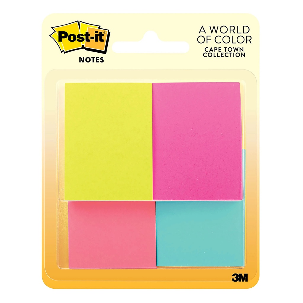 POST IT 653-4AF CAPETOWN COLORS 1.5X2