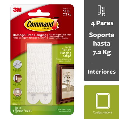 COMMAND TIRAS GRANDES BLANCAS 17206