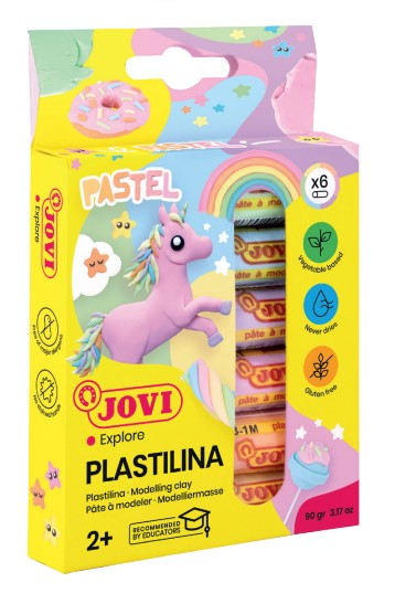 Jovi Plastilina 6 Colores Pastel