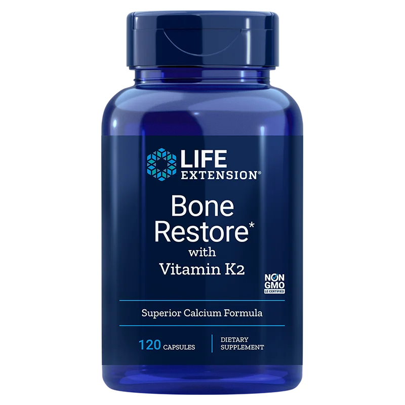 Life Extension Bone Restore W/ Vit K2 120 Cap