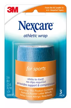 Nexcare Venda Atletica No Hurt Wrap Color Azul