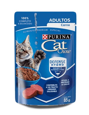 CAT CHOW POUCH ADULTO CARNE 85 GR