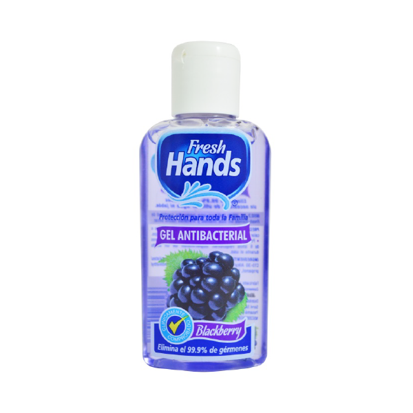 Fresh Hands Gel Antibacterial Blackberry 2Oz