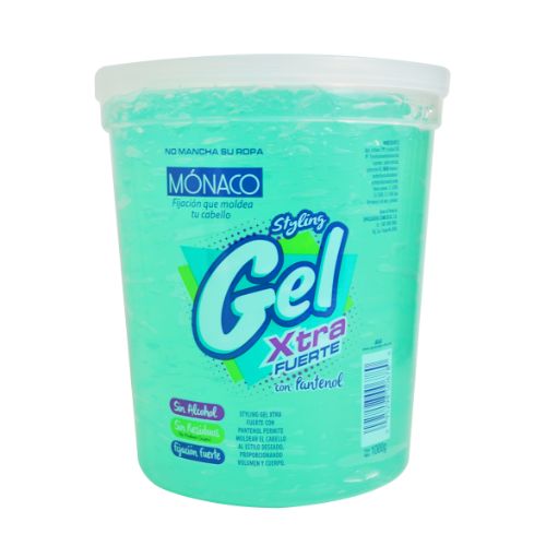 Monaco Gel Xtra Fuerte Pantenol 1000Gr