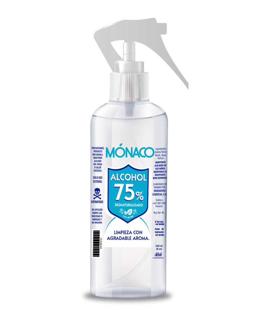 Monaco Alcohol Ice Mint 8Oz