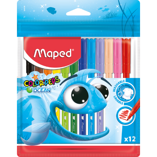 Maped Marcadores Color Peps Ocean 12 Und