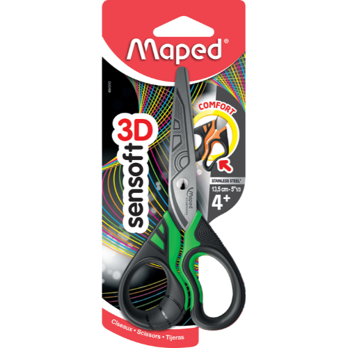 Maped Tijera Sensoft Fluo 13.5Cm