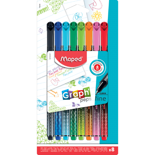 Maped Plumilla Fineliner Decorado 8 Und